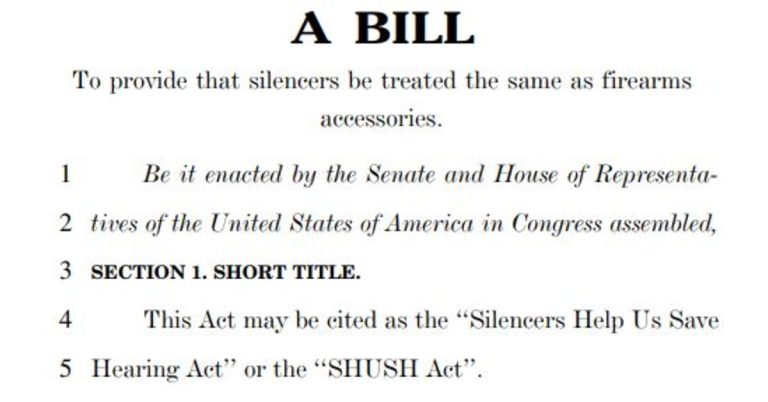 Silencer Saturday #340: The SHUSH Act Reintroduced In Congress