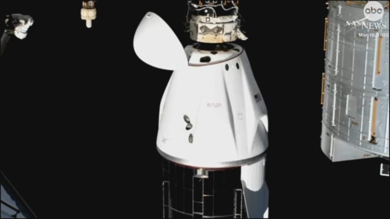 Video SpaceX craft bringing delayed astronauts home undocks from ISS