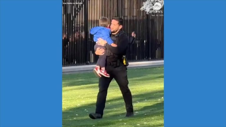 WATCH:  Secret Service intercept child who slipped through White House fence