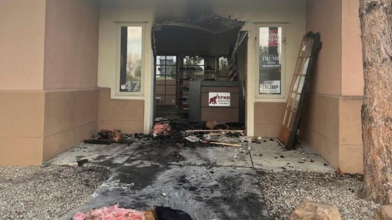 Authorities investigate damaging fire at New Mexico’s GOP headquarters