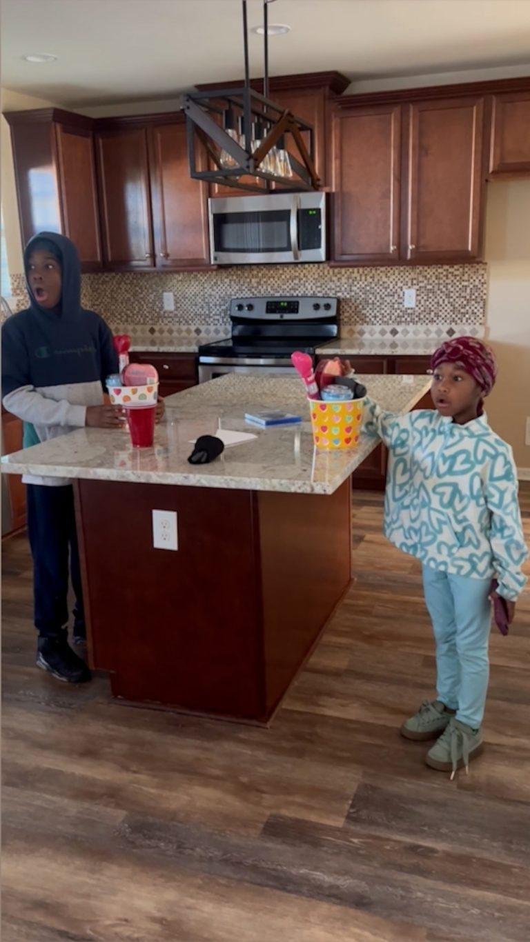 WATCH:  Mom tells kids they are visiting a friend but it was actually their new home