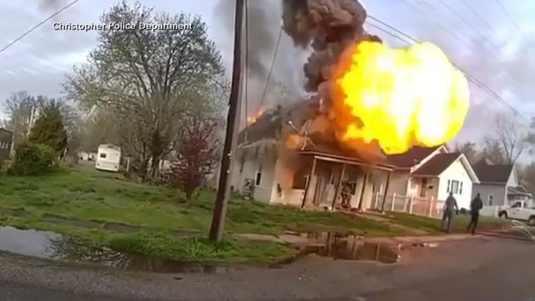 WATCH:  First responders save trapped firefighter