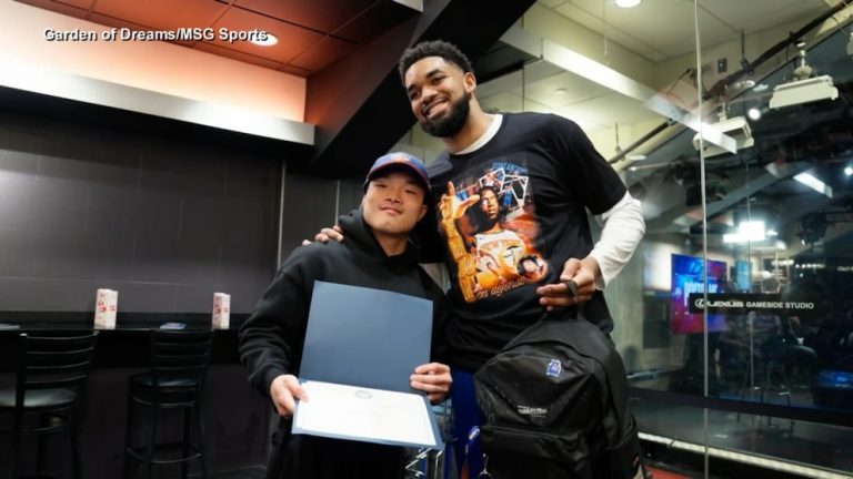 WATCH:  Knicks player surprises local teen with $60,000