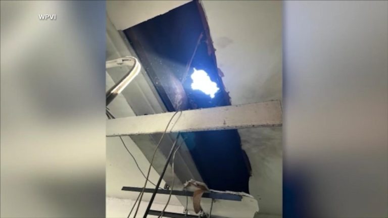 WATCH:  Mysterious object crashes into New Jersey auto shop