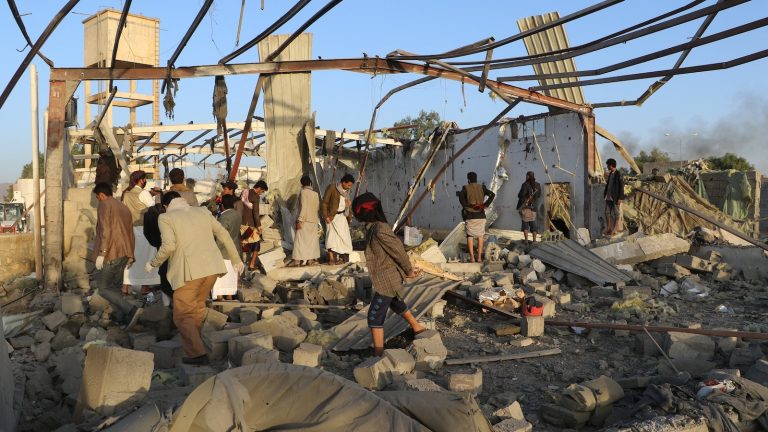 US strike kills dozens at Yemen migrant detention center, Yemeni officials say