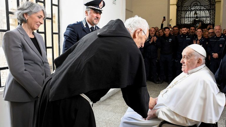 Pope Francis visits Roman prison after delegating some Holy Week duties
