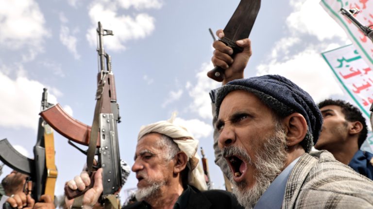 US strikes kill 8 in Yemen’s capital, Houthi rebels say