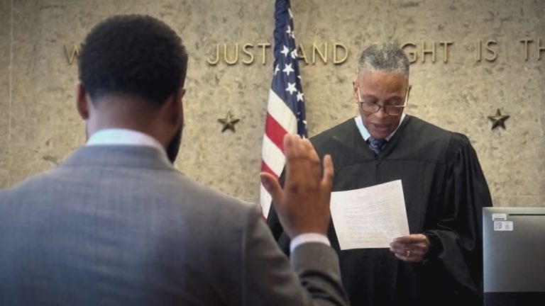 WATCH:  Detroit judge swears in his own son as an attorney