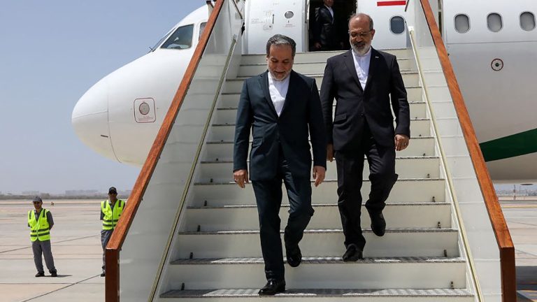 Iran’s top diplomat arrives for indirect nuclear talks with US in Oman