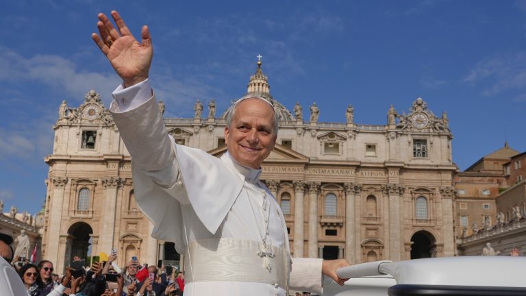 Pope Leo XIV celebrates inaugural mass after touring St. Peter’s Square in popemobile