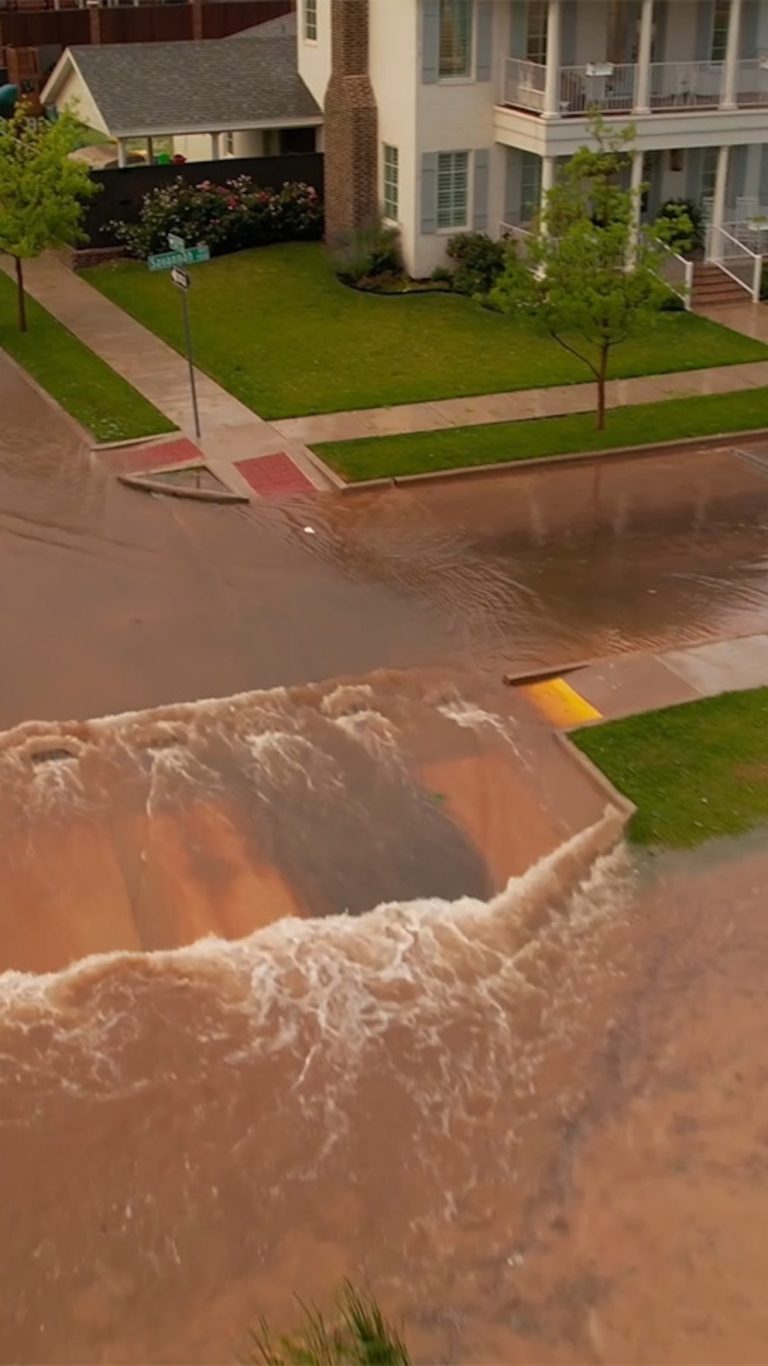 WATCH:  Streets in Lubbock, Texas, flood after storms