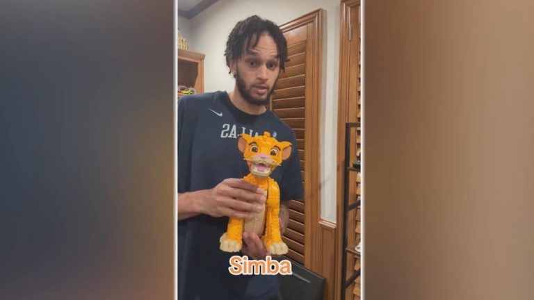 WATCH:  Basketball stars show off LEGO skills