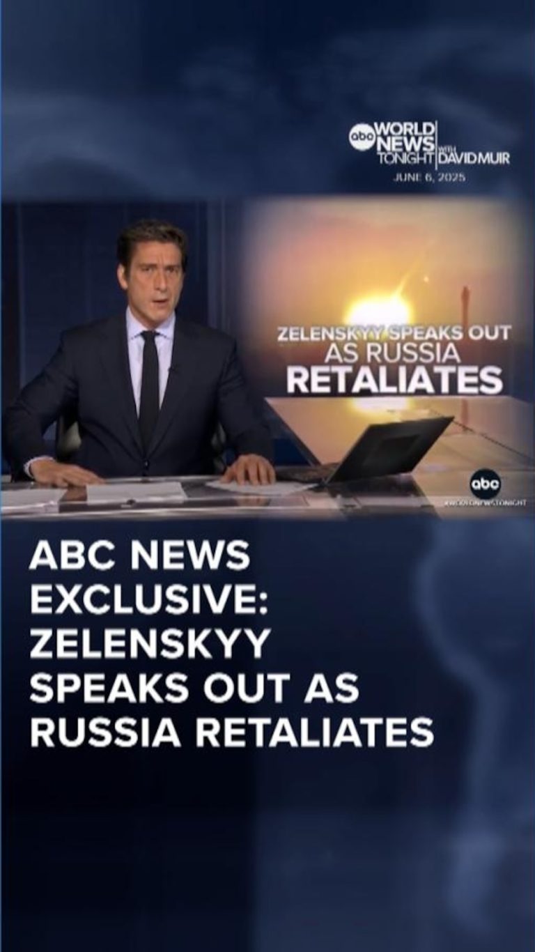 WATCH:  Zelenskyy speaks out in ABC News exclusive as Russia retaliates