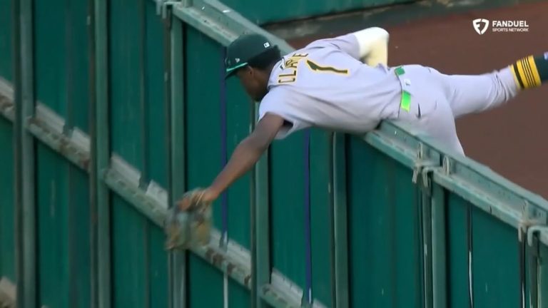 WATCH:  Oakland A’s player makes stunning catch against Angels