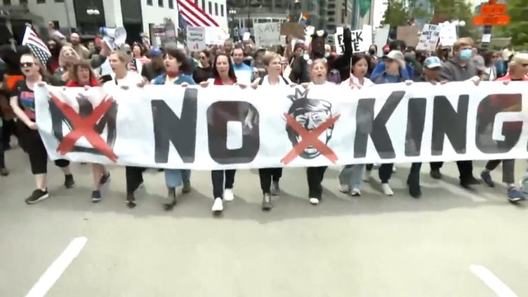 WATCH:  'No Kings' protests underway across the US