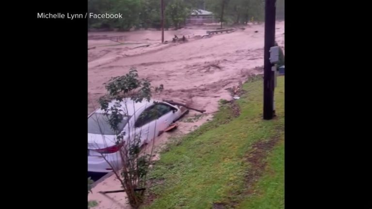 WATCH:  Flash floods destroy homes and wash away roads in West Virginia