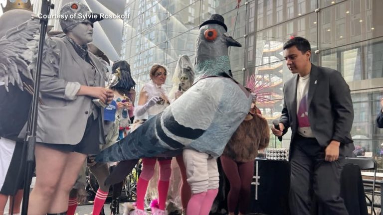 WATCH:  Woman wins award impersonating a pigeon