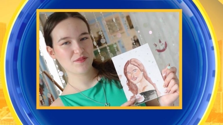 WATCH:  Graduating high school senior draws portraits of classmates
