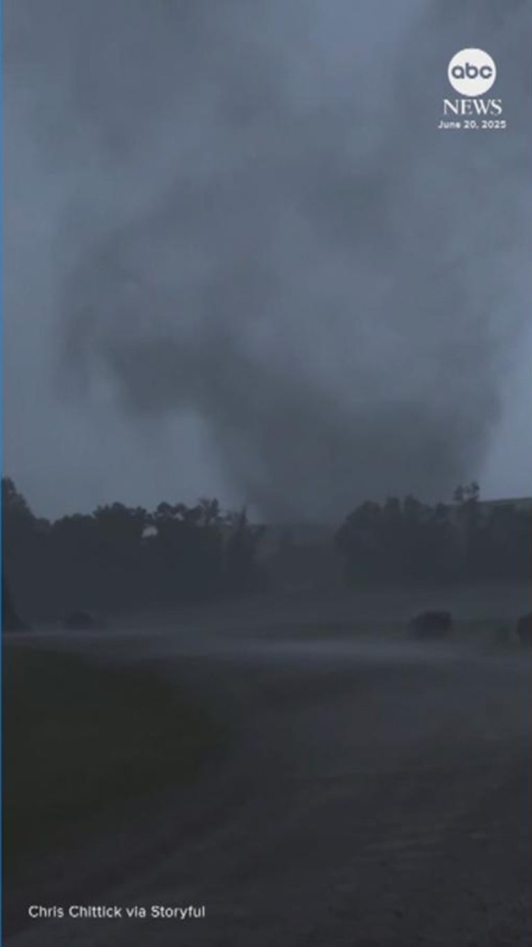 WATCH:  Storm chaser gets close-up look at destructive tornado in North Dakota