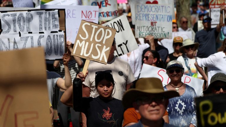 Progressives holding ‘No Kings Day’ protests across the US to counter Trump and military parade