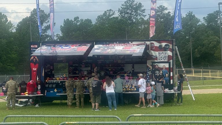 Trump merchandise sold at Army base for president’s speech now under review