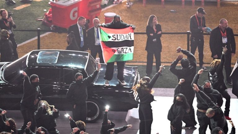 Super Bowl halftime performer arrested for disrupting performance with ‘Sudan and Free Gaza’ flag: Police