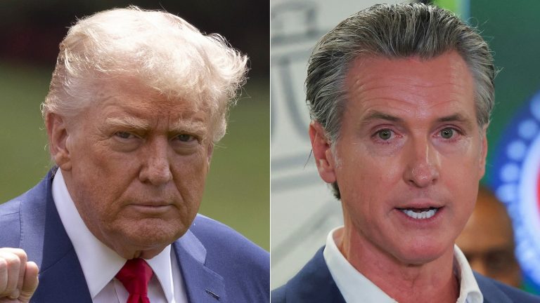 ‘Acts of a dictator’: Newsom lashes out at Trump after arrest threat
