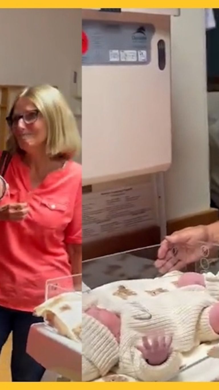 Video Great-grandpa breaks out in tears after learning great-grandson’s name