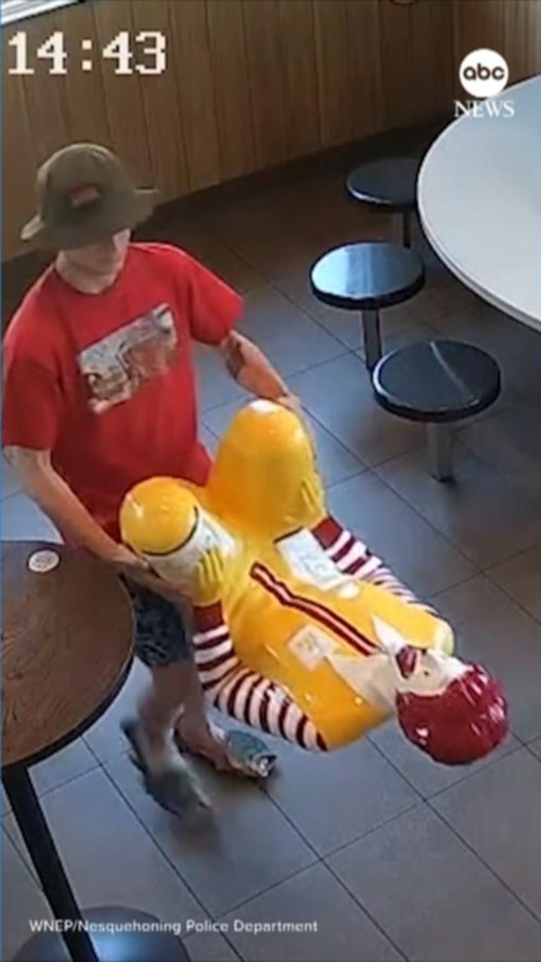 WATCH:  Ronald McDonald statue ‘kidnapped’ from McDonald’s in Pennsylvania