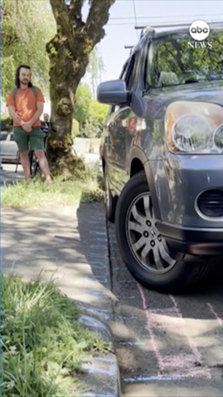 WATCH:  Neighbors host parallel parking competition in Portland, Oregon