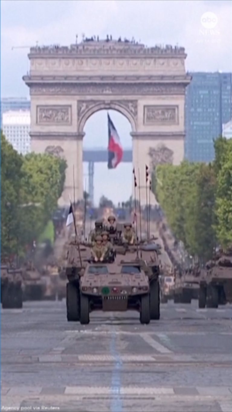 WATCH:  Huge military parade in Paris to mark Bastille Day