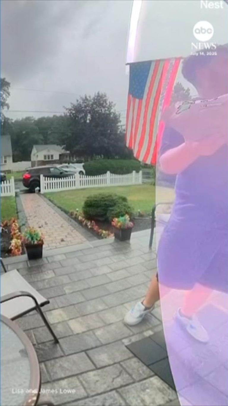 WATCH:  New Jersey delivery driver almost struck by lightning
