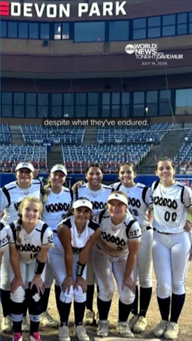 Video After floods, Kerrville softball team shares heartwarming messages with David Muir