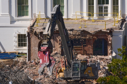 Literally and Figuratively, Trump Is Trashing WH East Wing
